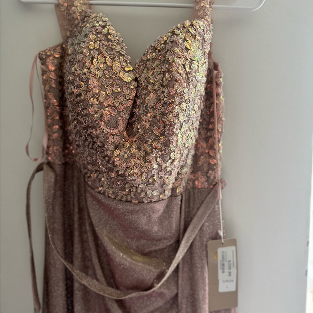 Sequin Embellished Evening Gown